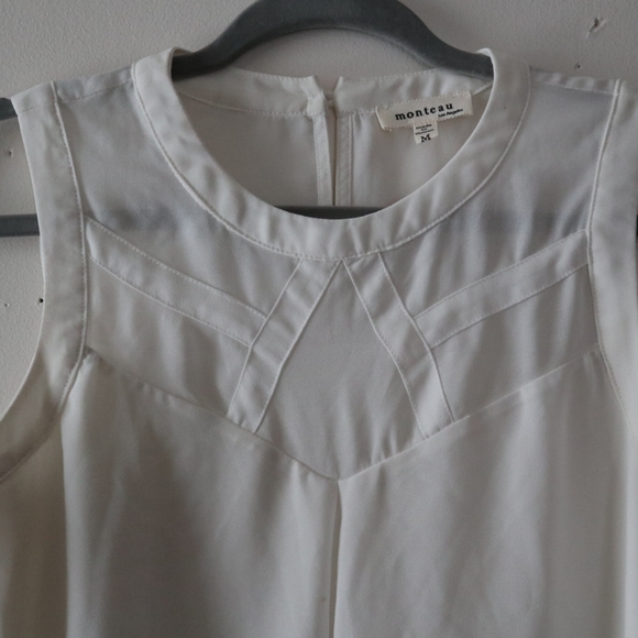 Monteau Los Angeles White Blouse - Picture 5 of 8